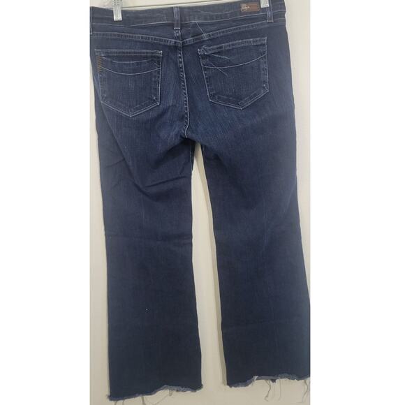 Paige Jeans Womens Size 31 Robertson Flare Raw Hem Boho Hippie Festival Retro - Picture 6 of 10